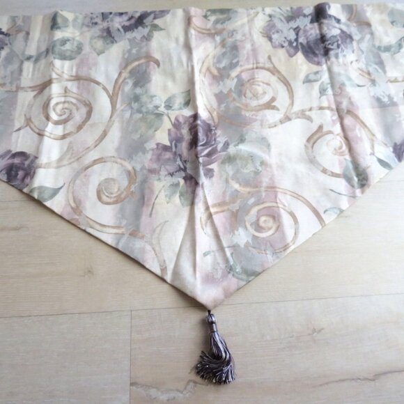 Vintage Croscill Cassis Amethyst Ascot Valance Window Treatment 23" x 80" New - Picture 4 of 10